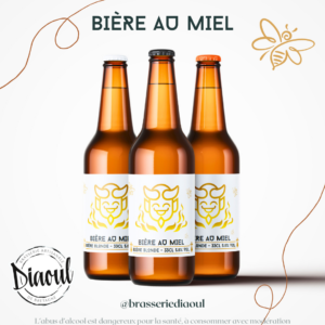 Bière au miel été 2024 Brasserie Diaoul et Le temps dz abeilles