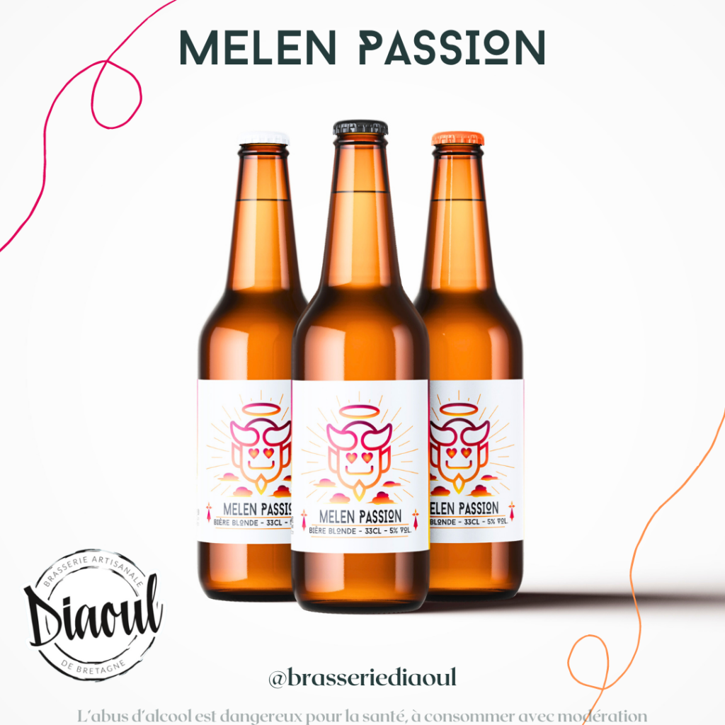 Melen Passion bière blonde été 2024 Brasserie Diaoul